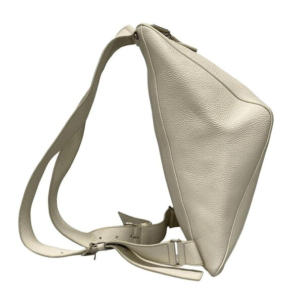 Auth PRADA - 2VZ099 Talco (Ivory) Vittello Dino leather Backpack - Picture 6 of 16